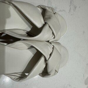 Donna Karen Women's White Platform Sandals - NEW never worn, Size 7.5